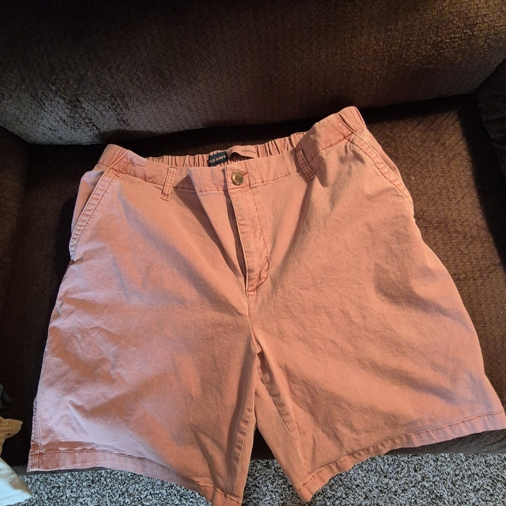 Old Navy Pink Bermuda Shorts Casual Cotton Blend